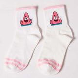 Fashion Cartoon Character Cute Short Socks Women Harajuku Cute Patterend Ankle Socks Hipster Skatebord Ankle Funny Socks Female