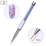 NICOLE DIARY UV Gel Brush Liner Painting Pen Acrylic Drawing Brush for Nails Gradient Rhinestone Handle Manicure Nail Art Tool