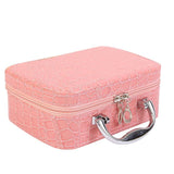 PU Leather Makeup Bag Travel Organizer Cosmetic Bag for Women Large Necessaries Make Up Case Black