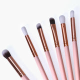 Makeup Brush Set 12pcs Eye Brushes Set Make up Tool Kit For Eyes Eye Liner Shader natural-synthetic hair