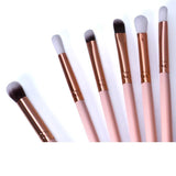 Makeup Brush Set 12pcs Eye Brushes Set Make up Tool Kit For Eyes Eye Liner Shader natural-synthetic hair