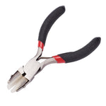 Jewelry Pliers Short Chain-Nose Polishing Jewelry Making Hand Tool Black 90x50x10mm