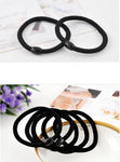 30pcs Black Color Hair Styling Tools Ponytail Rubber Hair Band Rope Women Hair Accessories Rubber Bands Gum