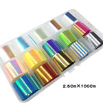 1 Box Shell Nail Foil Holiday Seaside Design Nail Transfer Foil Sticker Manicure Nail Art Decorations