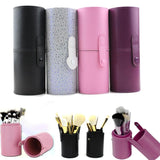 1PCS Travel PU Leather Cosmetic Brush Pen Holder Storage Empty Holder Makeup Box Make Up Artist Bag Cosmetic Tools 4 Colors Hot