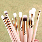 20F# 12pcs Professional new makeup brushes tools set Make up Brush tools kits eye shadow Brushes Golden brush set